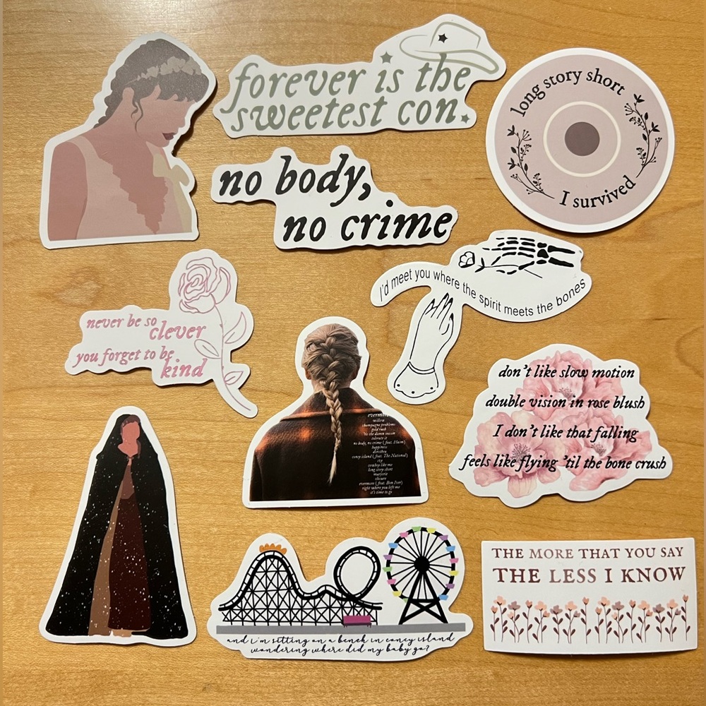Taylor Swift Evermore Era Sticker Set #1 (11)